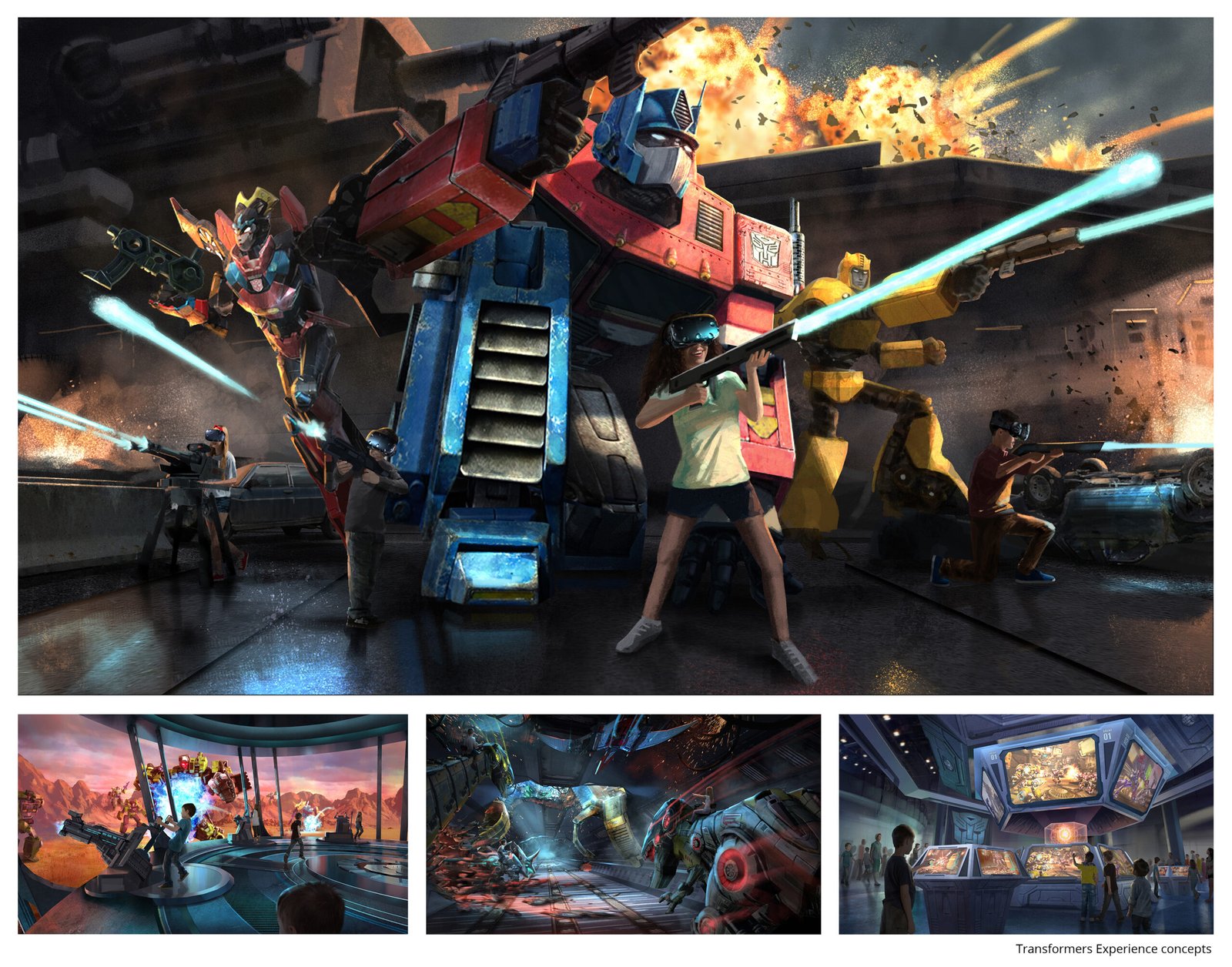 Transformers VR experience concept art by Brian Cho Studio
